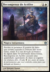 Recompensa do Acólito / Acolyte's Reward - Magic: The Gathering - MoxLand